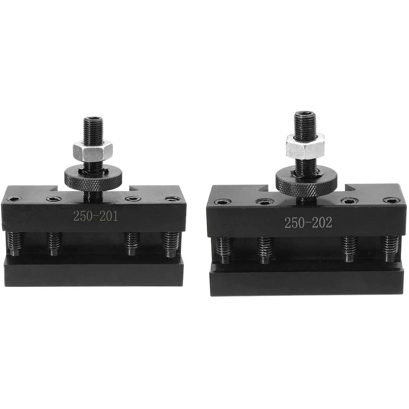 A93Z 2Pcs Quick Change CNC Lathe Tool Post Turning Facing Holder Holder for Lathes Tools-250-201 & 250-202