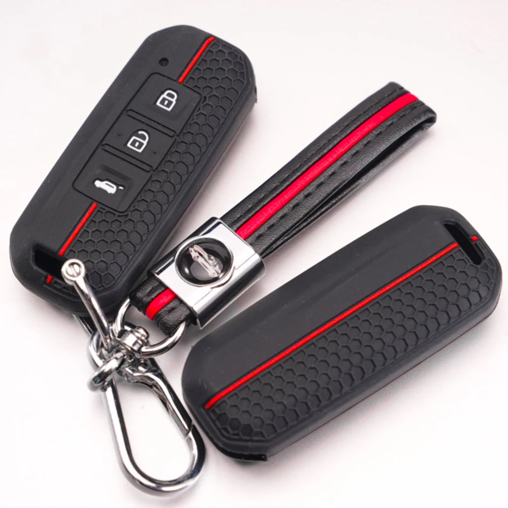 Key Case Cover With Wrist Strap For Chevrolet Captiva Turbo Groove Blazer Enjoy Optra For Baojun 510 560 730 RS-5 Drop Resistant