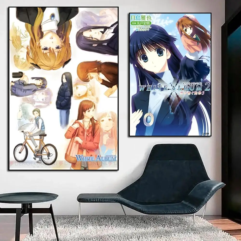 ملصق Setsuna W-WHITE 2 HD ألبوم أنيمي موضوع ساخن المغني/OST/فيلم مقاوم للماء عصا ذاتية يوكي ديكور المنزل #2