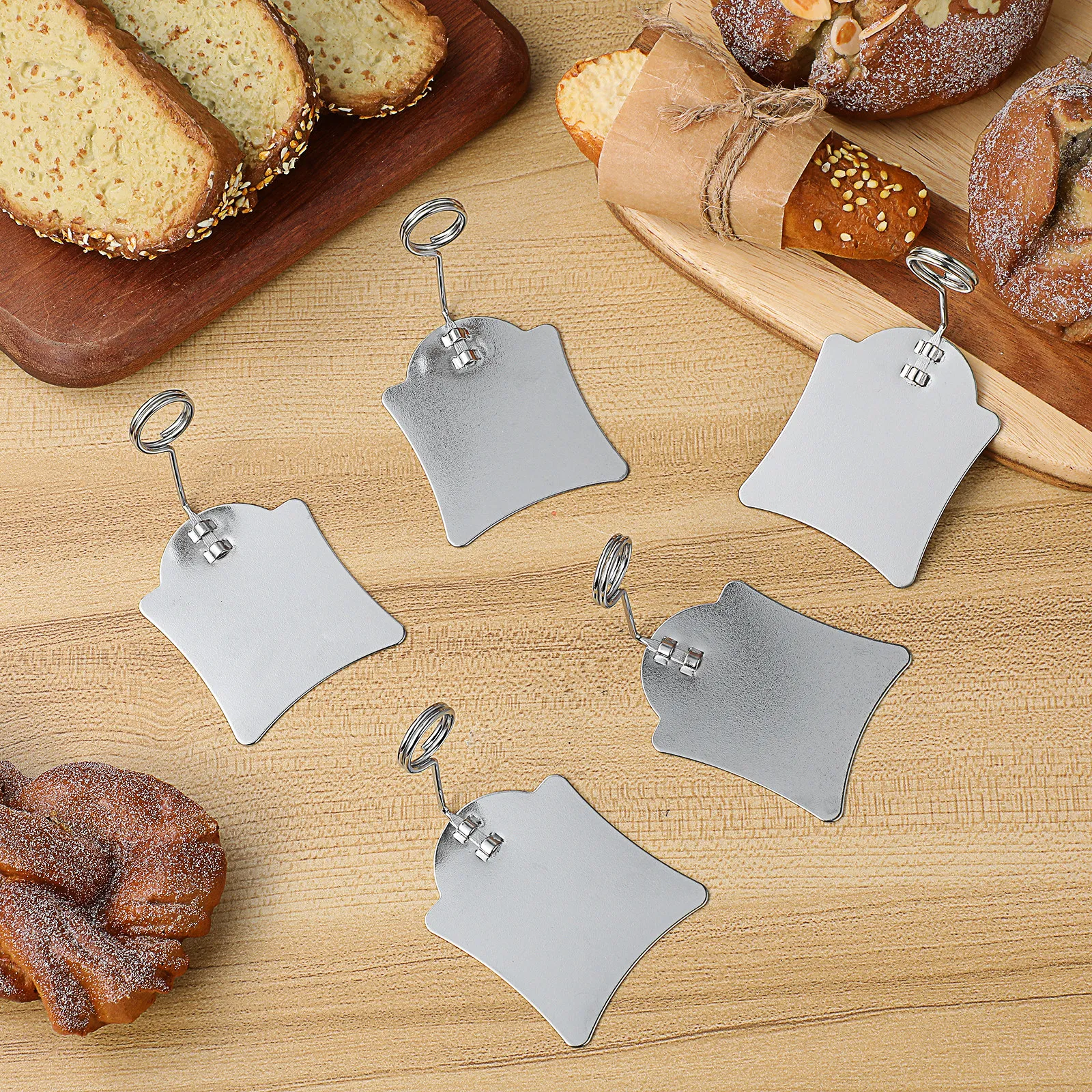 

5Pcs Price Tag Holder Metal Label Display Clips Supermarket Food Sign Holder Grocery Price Rack Wire Advertising Clip