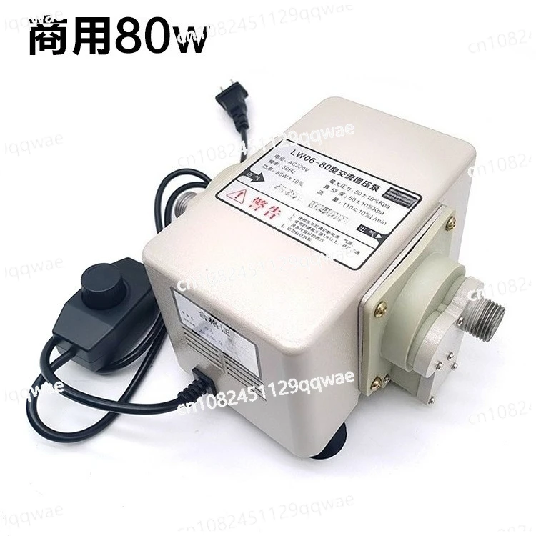 Pipeline gas booster 110L/min 50KpaLW06-80w commercial biogas booster pump metal shell natural gas pump restaurant