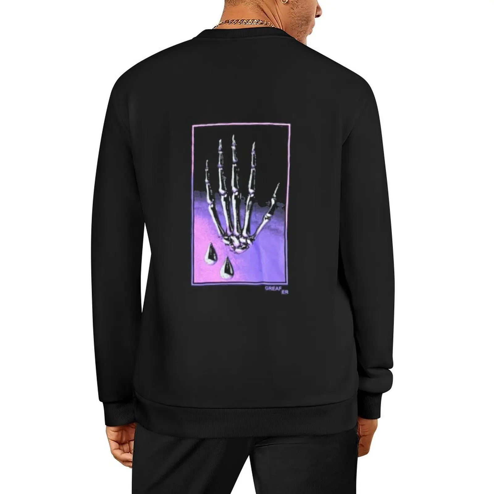 

DeadBoy Skeleton Hand TEAMSESH BONES Pullover blouse men clothes men's clothing japanese style aesthetic sweatshirts