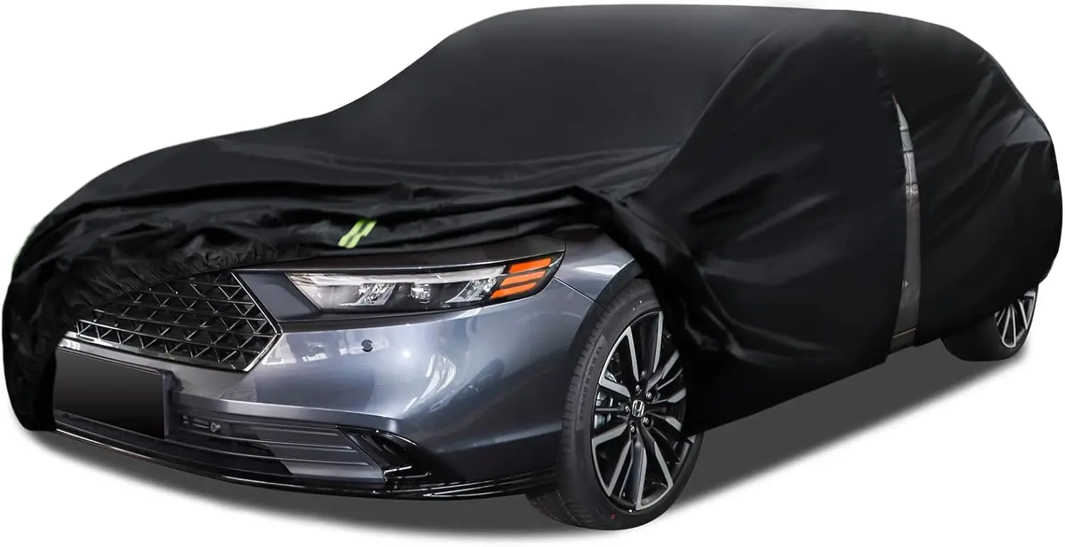 

6-Layer Waterproof All-Weather Car Cover with Zipper, Size A3 for Sedans (187-198 inch)