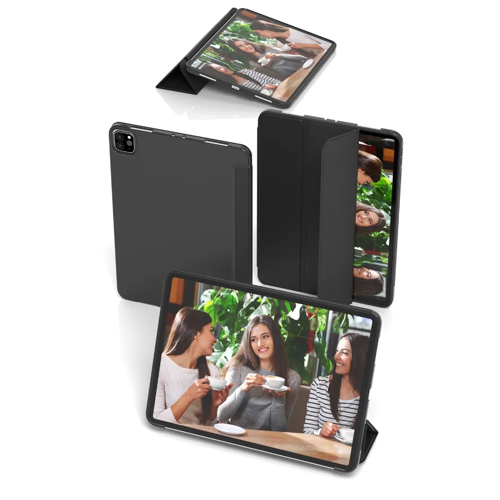 Case For iPad A16 11th 10th Generation Pro 11 13 M4 M5 Pro 12.9 12 9 Air 11 M3 2025 Fund Slim Stand Hard Back Shell Fold Stand