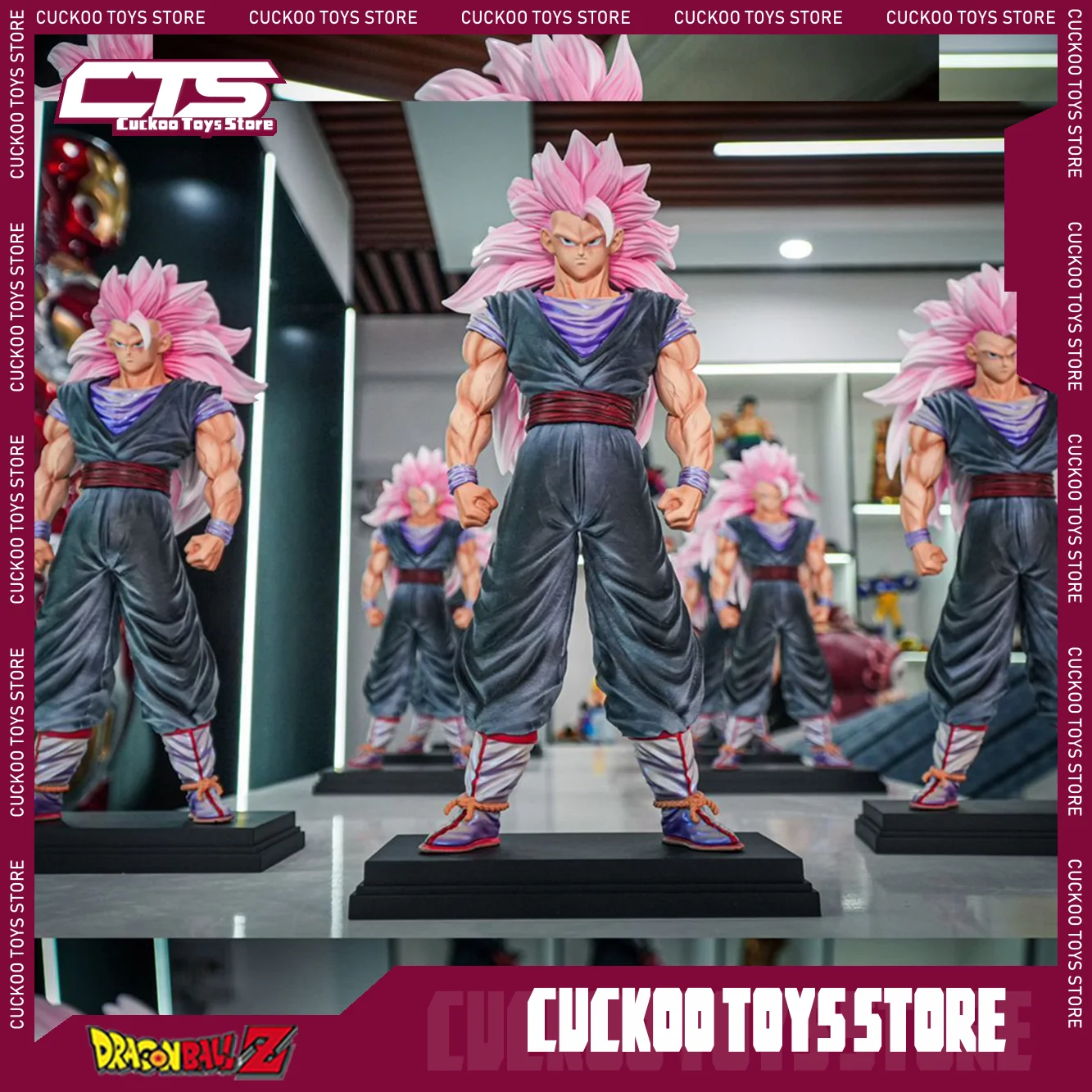 

New Jt Statue Jt Toys Dragon Ball Son Goku Figurine Ssj3 Goku Rose Goku Figurine Super Saiyan 3 Goku Anime Figure Collection Toy