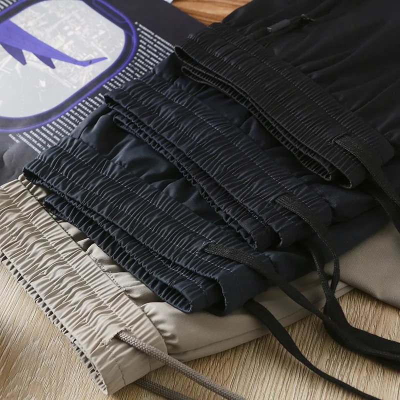 Vertical high elastic anti-wrinkle non-ironing men's spring and summer sports casual pants trousers