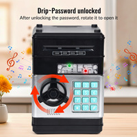 Children Creative Piggy Bank Automatic Mini Safe Coins Cash Saving Money Box Password Counter Code Key Lock Coin Bank ZG107