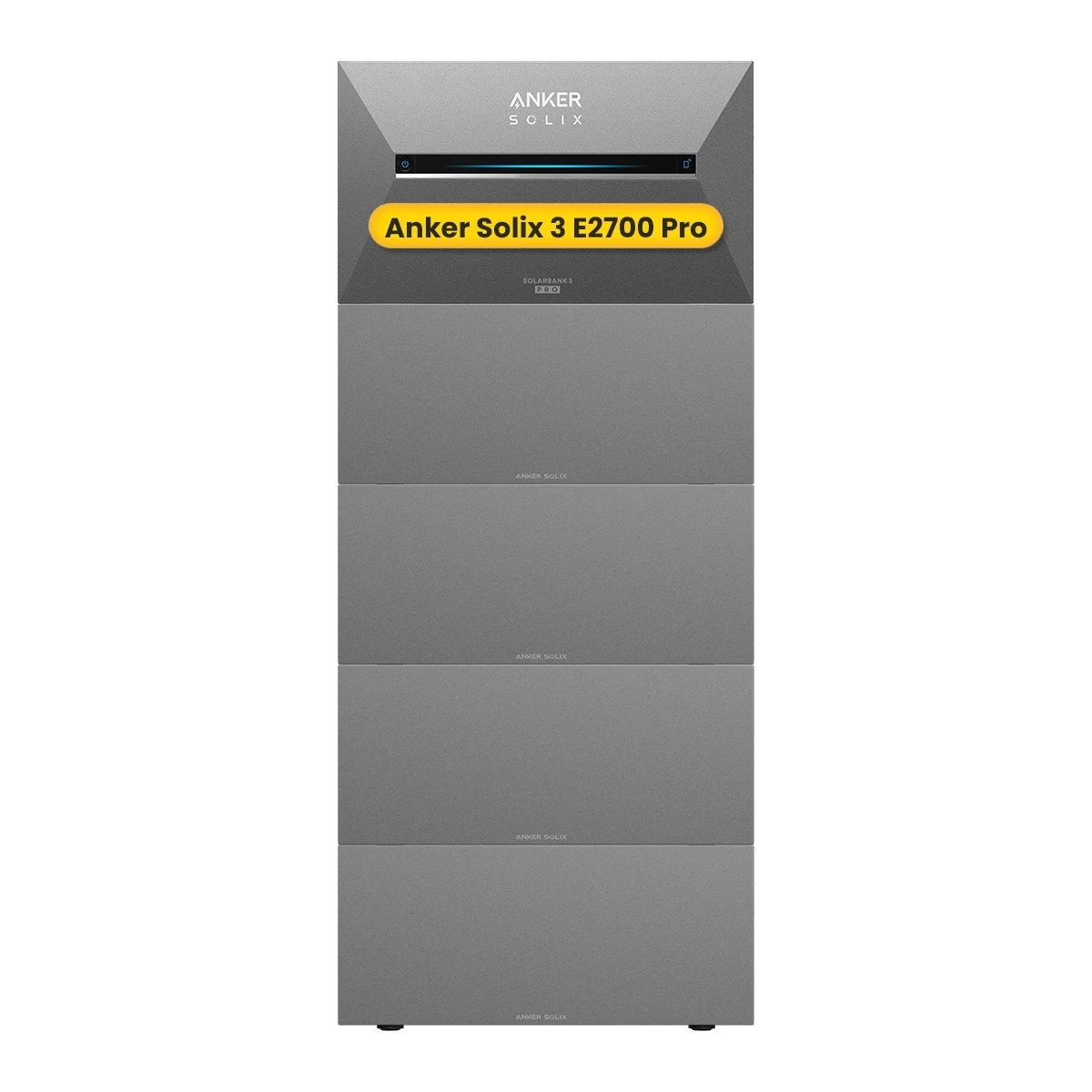Anker SOLIX Solarbank 3 E2700 Pro + 4 × BP2700 Erweiterungsakku All‑in‑One Speicher‑Set (13.4 kWh) für Balkonkraftwerk, by Powerness