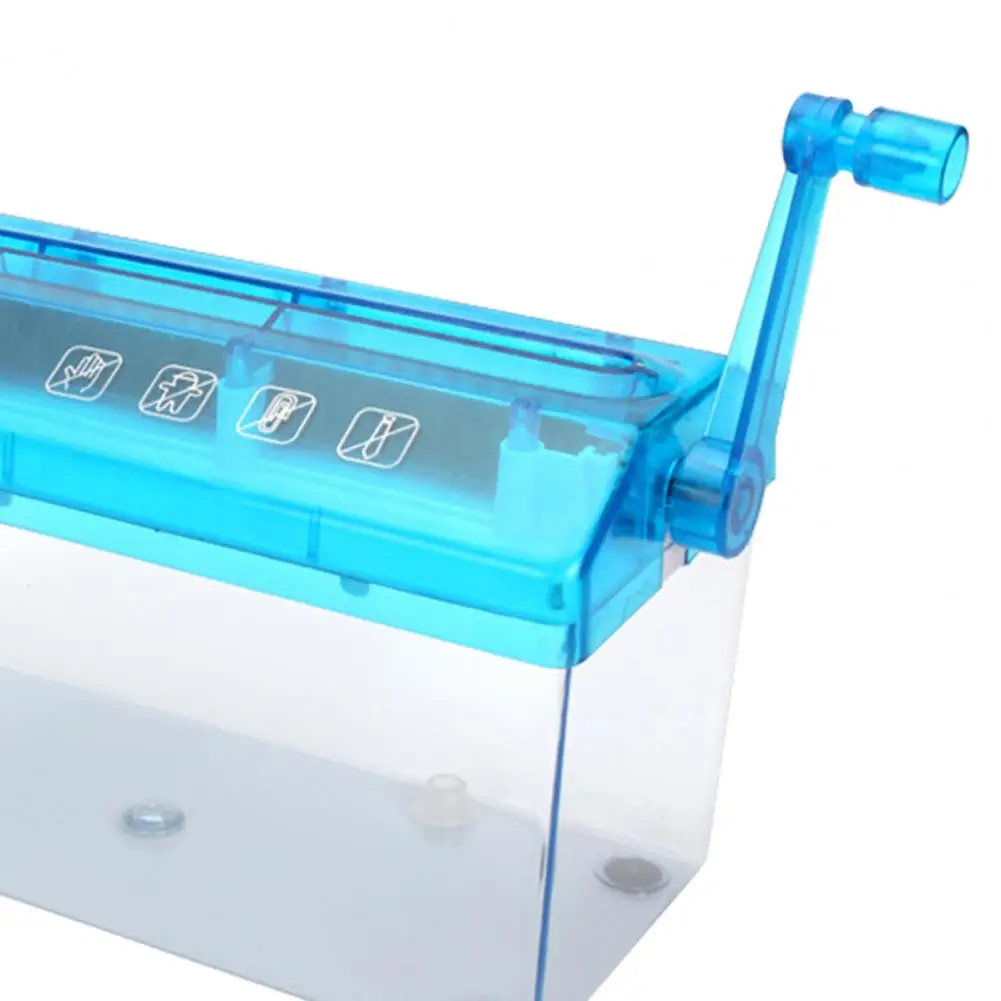Paper Shredder Portable Paper Shredder A4 Paper Hand Shredder Portable 3mm Strip Cut Document Cutter Home Office Desktop
