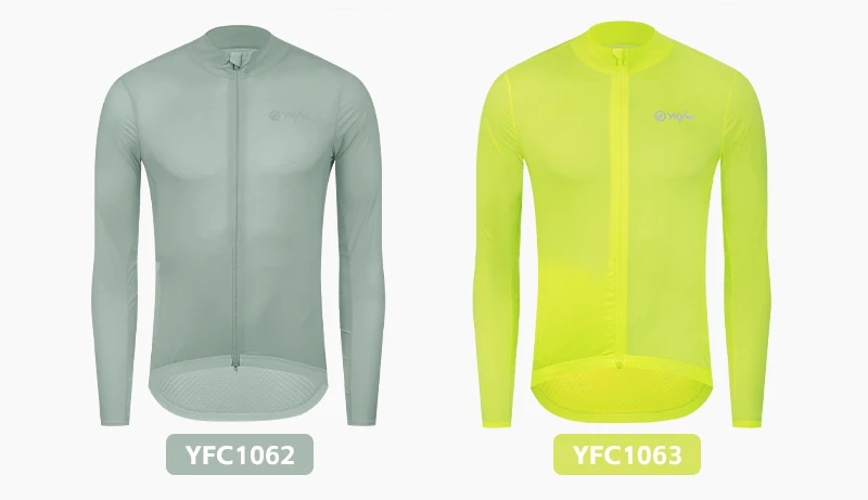 YKYW Herren winddichte wasserdichte Langarm-Radjacke YKK Doppelreißverschluss atmungsaktive MTB-Fahrradbekleidung Tops Pro Team Jersey – Detail 6