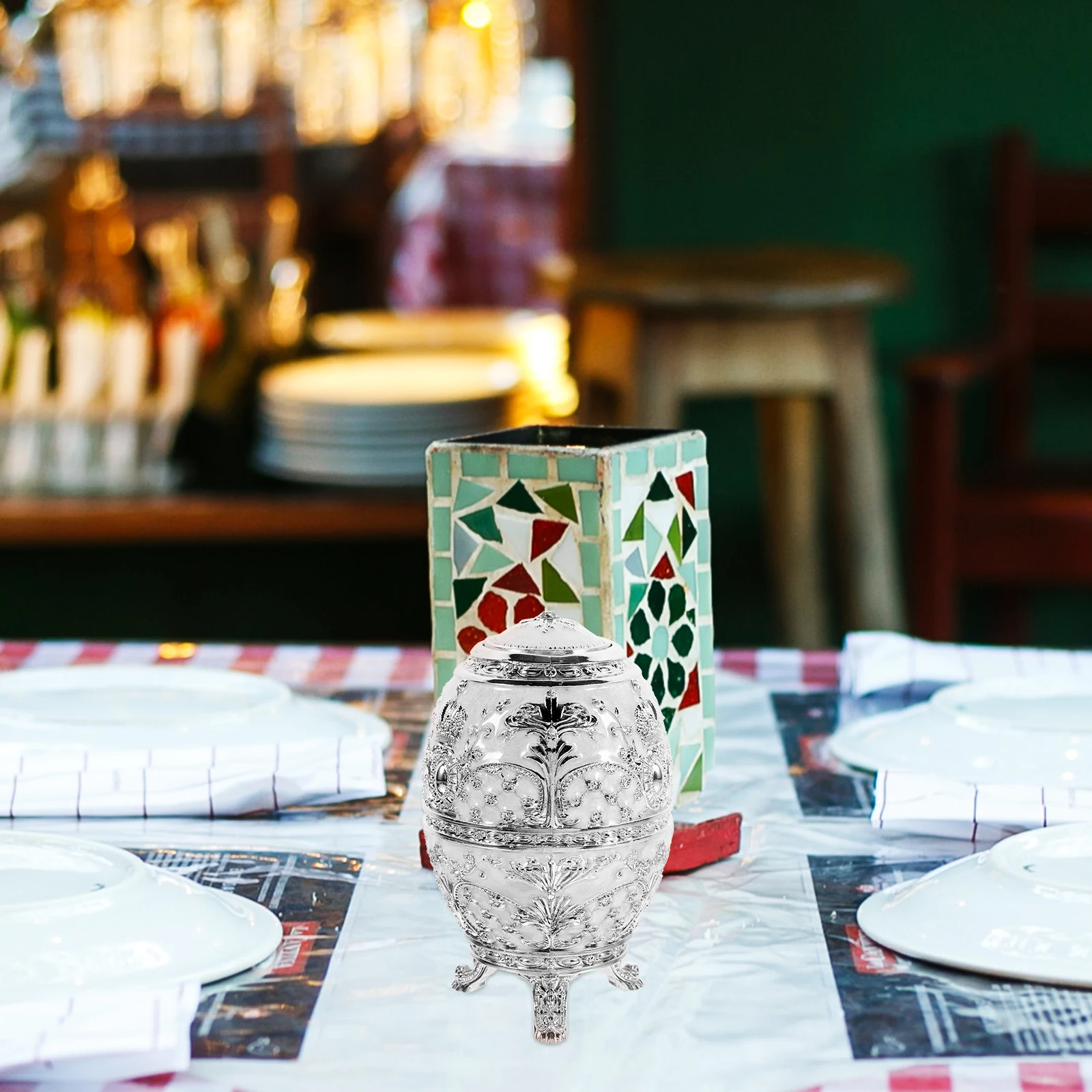 

Toothpick Holder Dispenser for Home Creative Portable European Style Novelty Container Self-pressing Case Kitchen Travel