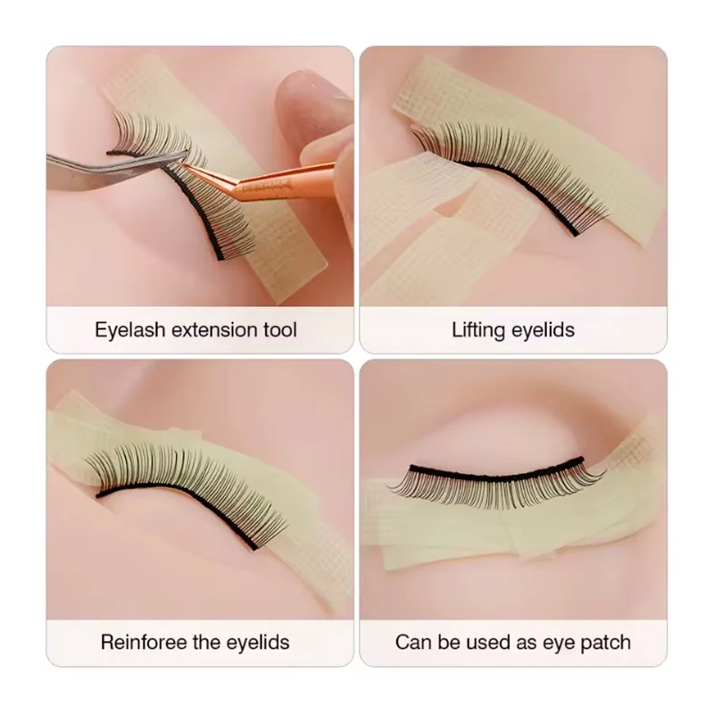 SAKURAHANA Fita de extensão de cílios PE sob almofadas para os olhos respirável fácil de rasgar cílios enxertia suprimentos fitas de levantamento de cílios