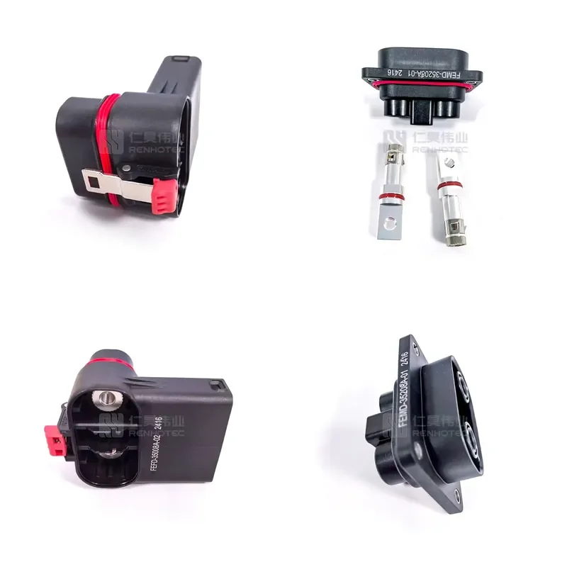 Hybrid Power Connector Tilt Plug 2 + 8 Pin 100A 150A IP67 Waterproof Male and Female Patch Socket