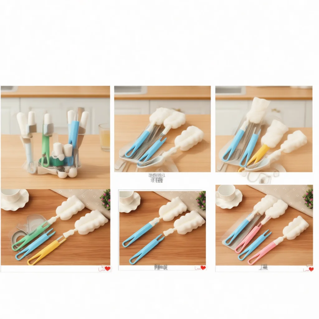 Kitchen Kitchen Scrubber Sponge Brush For Water Bottle Mug Glassware Narrow Container Deep Cleaning Tool Durable Home Washing Supply - Aliexpress Deal
