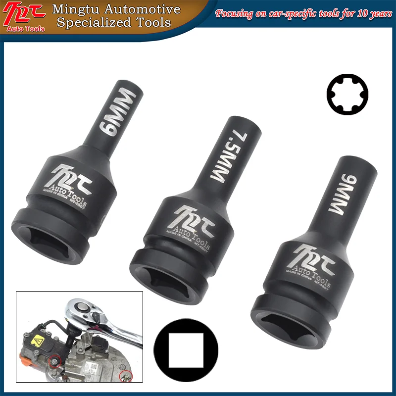 

Специальный инструмент для снятия винтов с 6 зубьями компрессора кондиционера для электромобилей новой энергии Aion Tesla