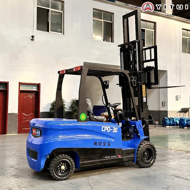 

2025 New Style 3.0 Ton Customized Electric Stacker Electric Forklift Balance Weight Type Certified High Quality For Warehouse