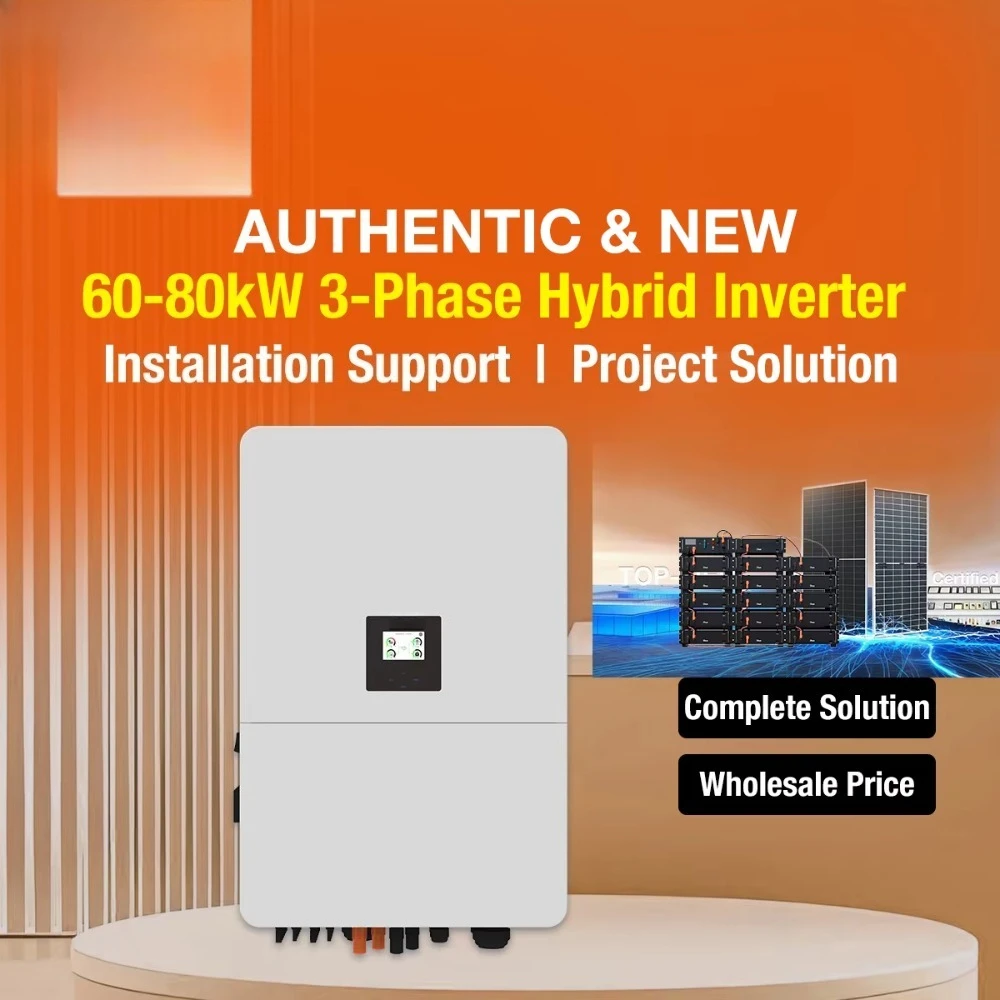Morego Solar Three Phase Hybrid Solar Inverter 60kW 70kW 75kW 80kW DEYE Photovoltaic Power Inverter for PV ESS Solution