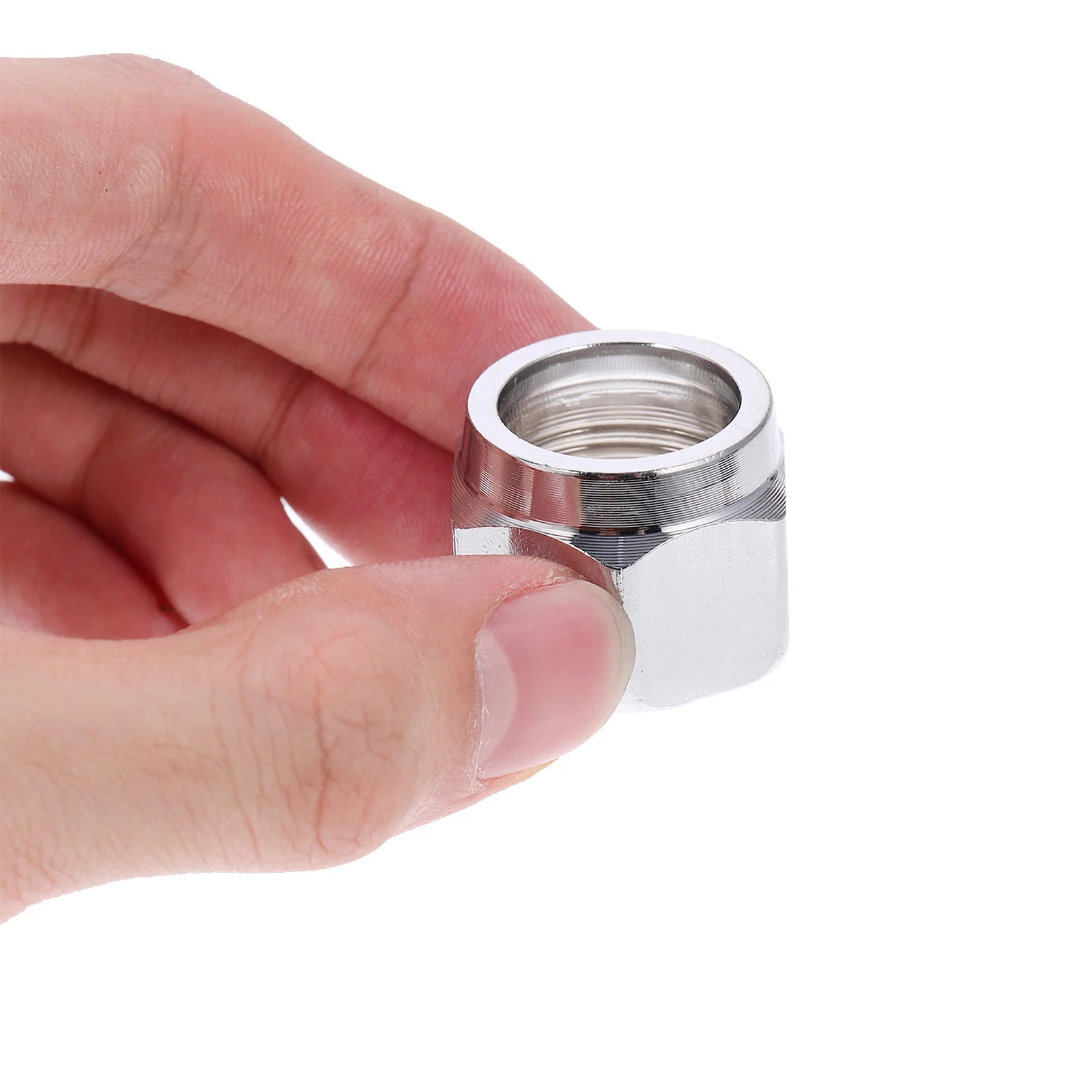 

10Pcs Gas Flare Nut Stainless Steel Thickened Construction Leak Proof Secure Sealing High Pressure