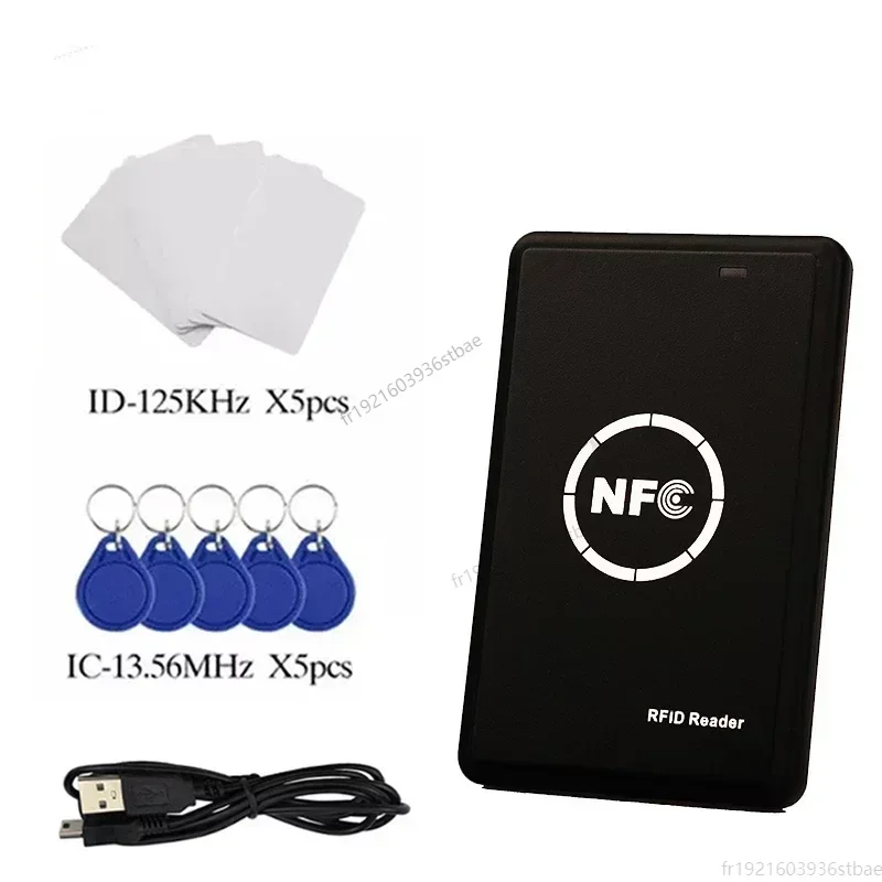 RFID Card Reader Copier Duplicator 125KHz Key fob NFC Smart Card Reader Writer 13.56MHz Encrypted Programmer rfid duplicator