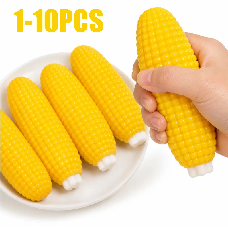 High Quality Creative Realistic Corn TPR Soft Stretch Sensory Toy for Stress Relief Anxiety Squeeze Pull Decompression Fun