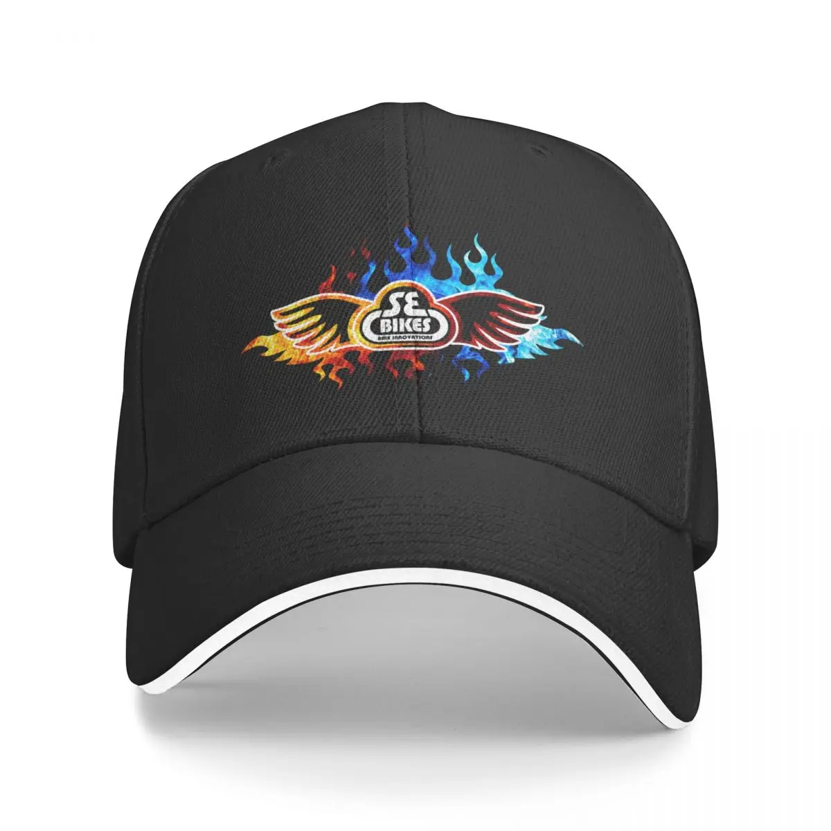 SE Bikes BMX Bicycle On Fire Sport Blue Red Baseball Cap Luxury Man Hat Hat Baseball Cap Caps Women Men's