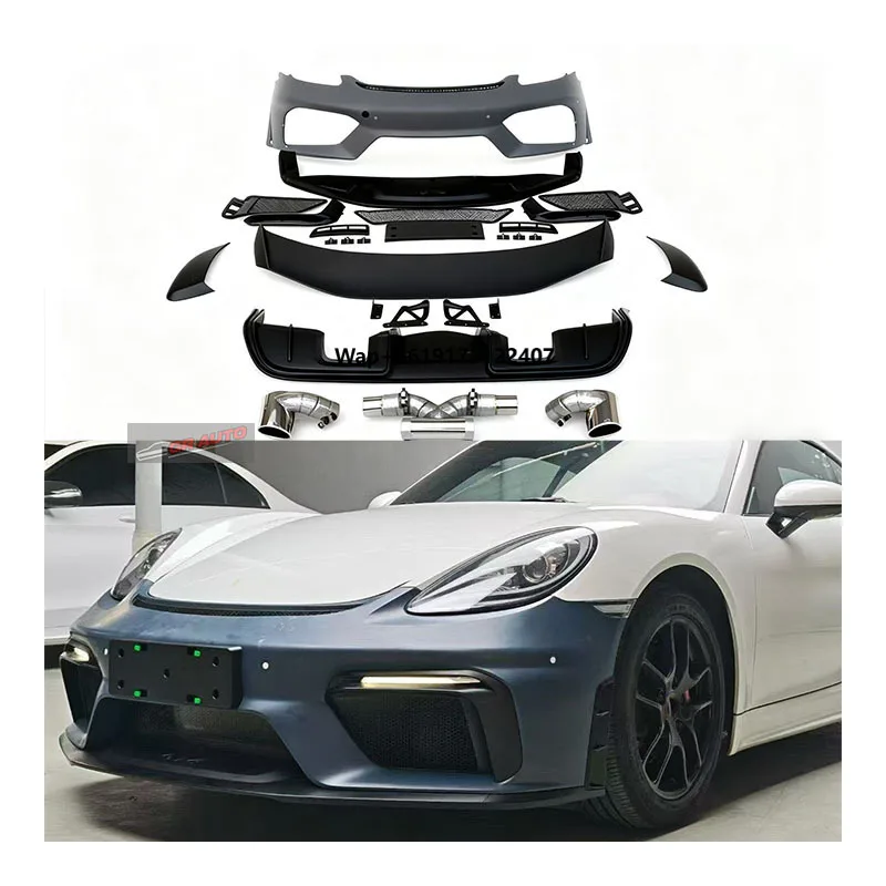 

For New 718 2016 GT4 Bumper Body Kit with Exhaust