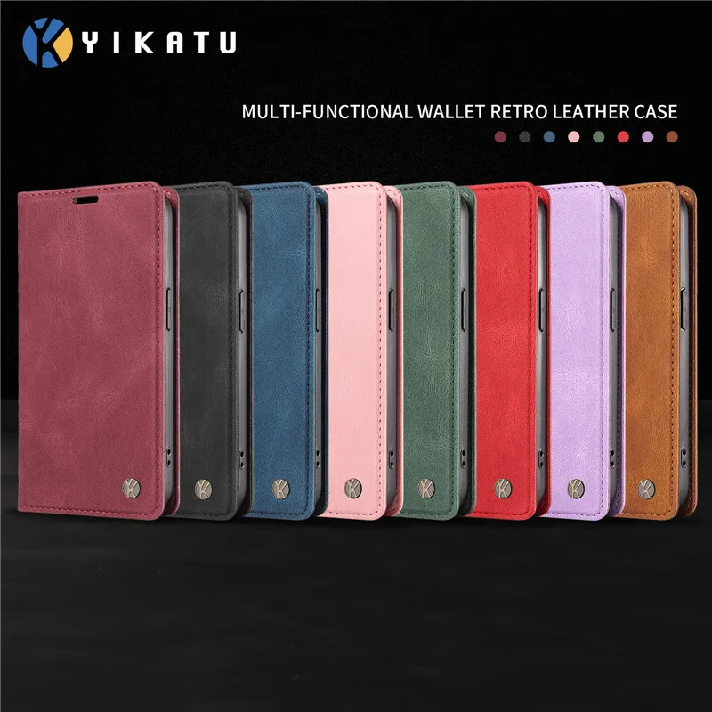 Luxury Wallet Leather Protect Case For Samsung Galaxy A6 Plus A310 A510 A3 A5 2017 A9 A8 A7 2018 A9s A750 Magnetic Flip Cover