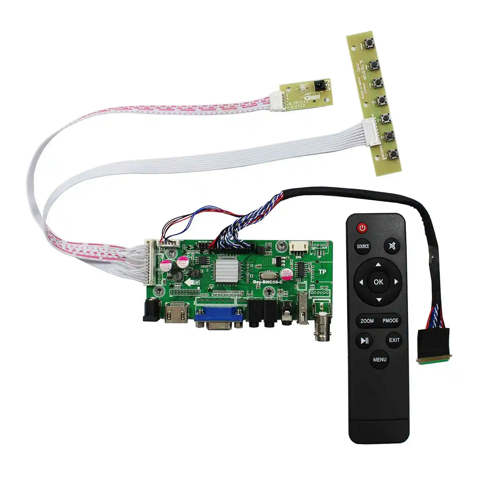 

Аудиоплата USB VGA 2AV для ЖК-дисплея 15,6 дюйма 17,3 дюйма 1920x1080 B156HW01 LP173WF1