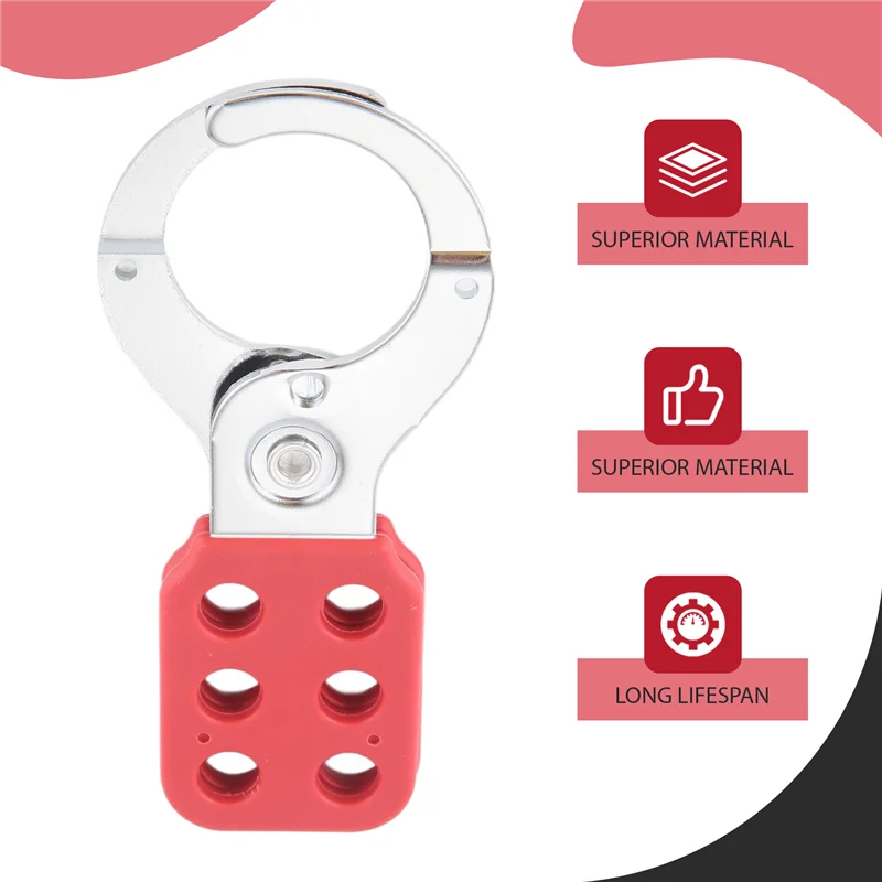 

ABPQ-2 PCS Lock Out Tag Out Lock Hasp Safety Padlock Lockout Steel Nylon Hasp Lock For Industry Equipment