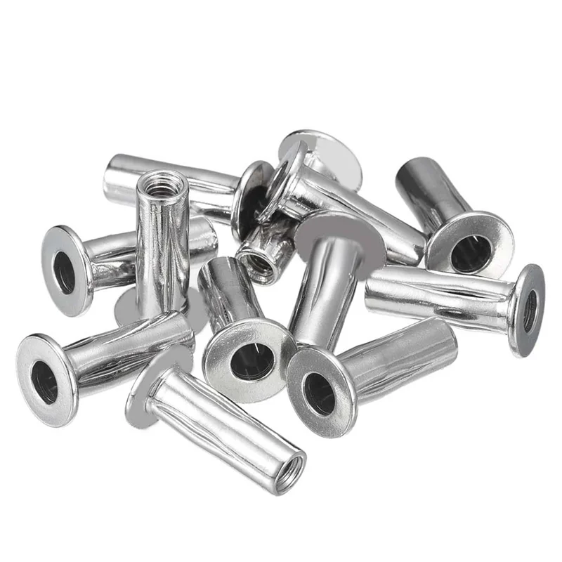 YWDZ-M5 Multi-Grip Rivet Nuts, 20Pcs Threaded Insert Nut 304 Stainless Steel Plus Nuts Construction Fasteners For Industrial