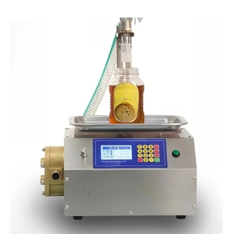Filling Machine Honey Sesame Sauce Edible Oil Glue Viscous Liquid CSY-L15 Flow Weighing Type Fully Automatic Dispensing