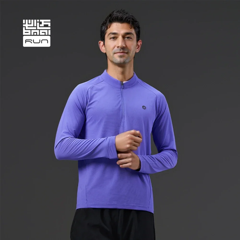 BMAI дышащие футболки для марафонского бега, быстросохнущая тренировочная одежда для мужчин, легкие спортивные топы с длинными рукавами, спортивная футболка BMAI дышащие футболки для марафонского бега, быстросохнущая тренировочная одежда для мужчин, легкие спортивные топы с длинными рукавами, спортивная футболка