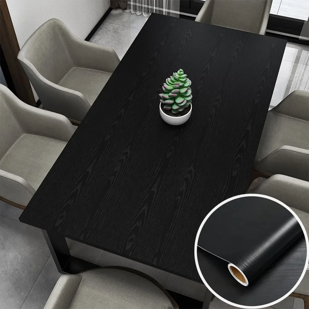 

Self-Adhesive Vinyl Wallpaper Wood Plank Wall Stickers Decorative Film Contact Paper Kitchen Wall Home Decor