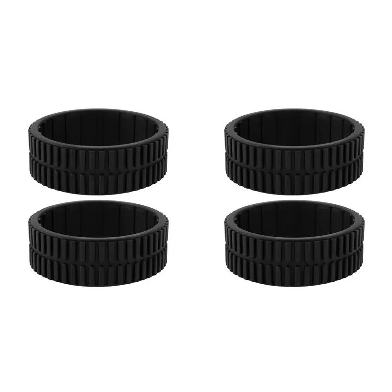 A36T-4 Pack Replacement Rubber Tires For Cleaning Robot For Irobot Braava Jet 240 241 244 Compatible With Mint 4200 Robotic