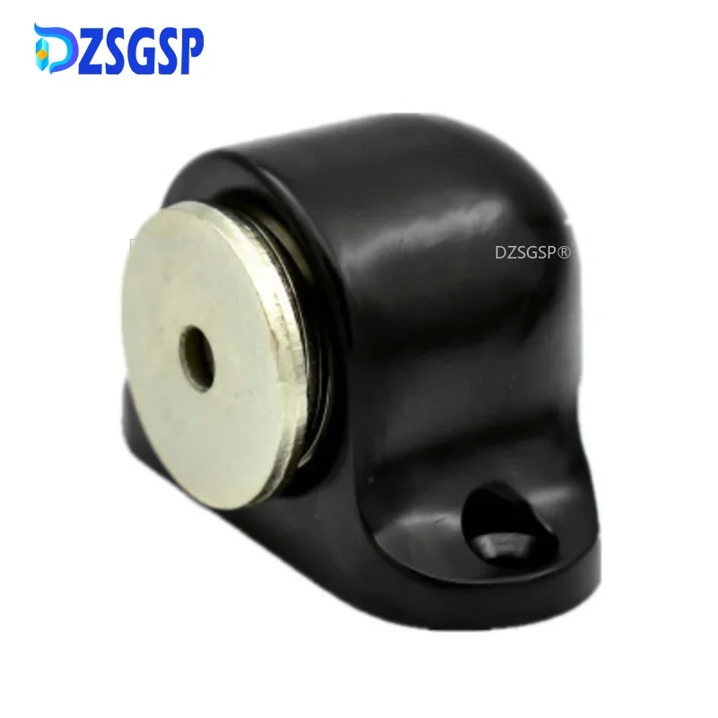 DZSGSP Stopper Door Brushed Door Nickel Hardware Satin Magnetic 1Set Zinc Alloy Door Stop Casting Powerful Floor-mounted Holder