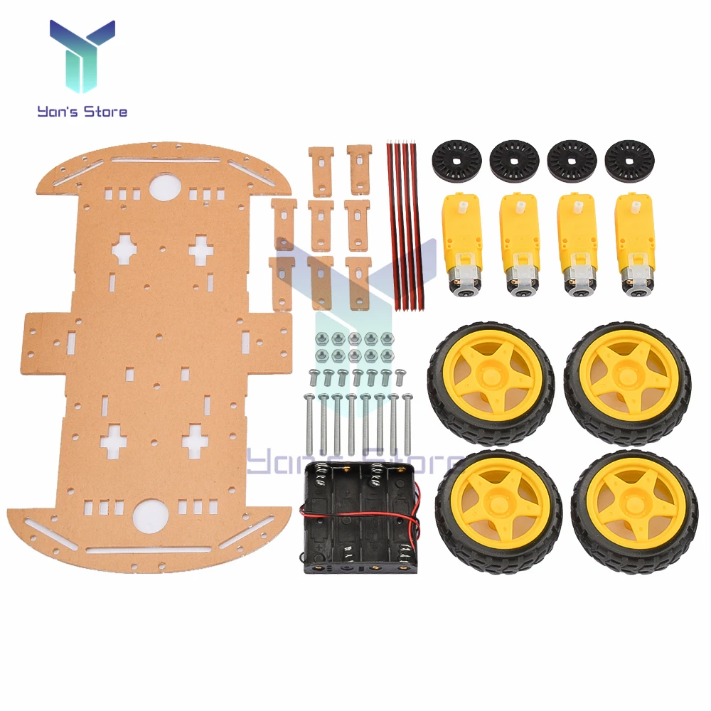 Imagem -02 - Carro Robô Inteligente Kit Faça Você Mesmo para rc Controle Remoto Bluetooth Robótica Aprendizagem Kit Rastreamento Evitar Obstáculos Brinquedo do Carro 4wd