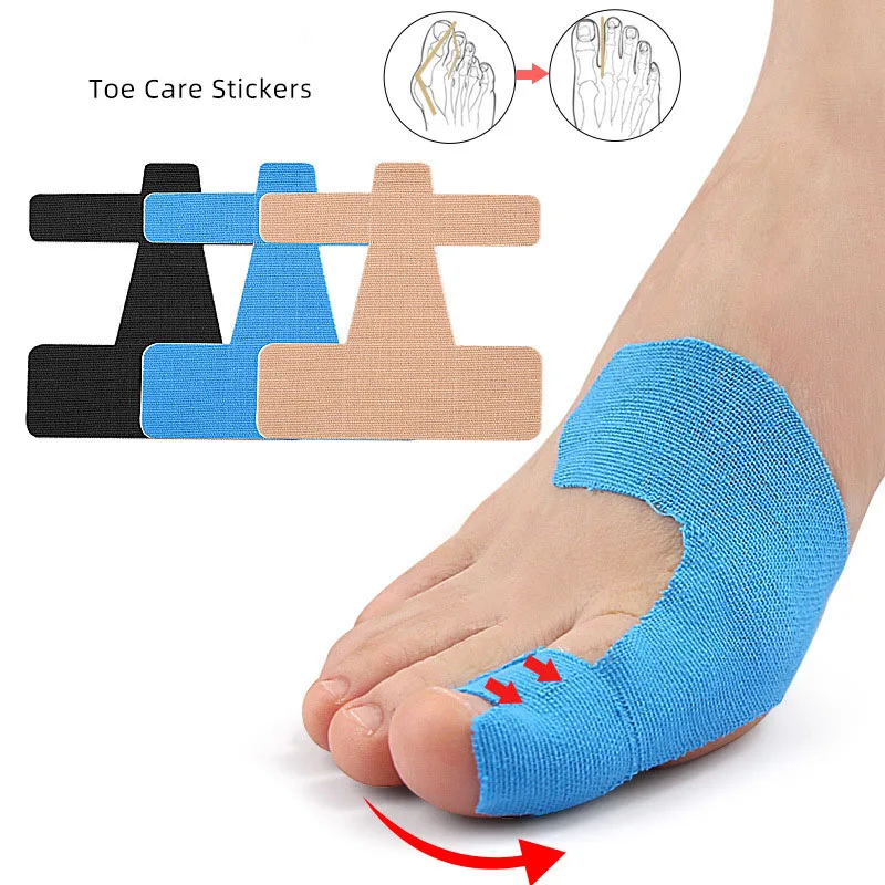 10Pcs Bunion Corrector Orthopedic Bunion Strap Breathable Toe Separator Hallux Valgus Orthosis Corrector for Big Toe Correction