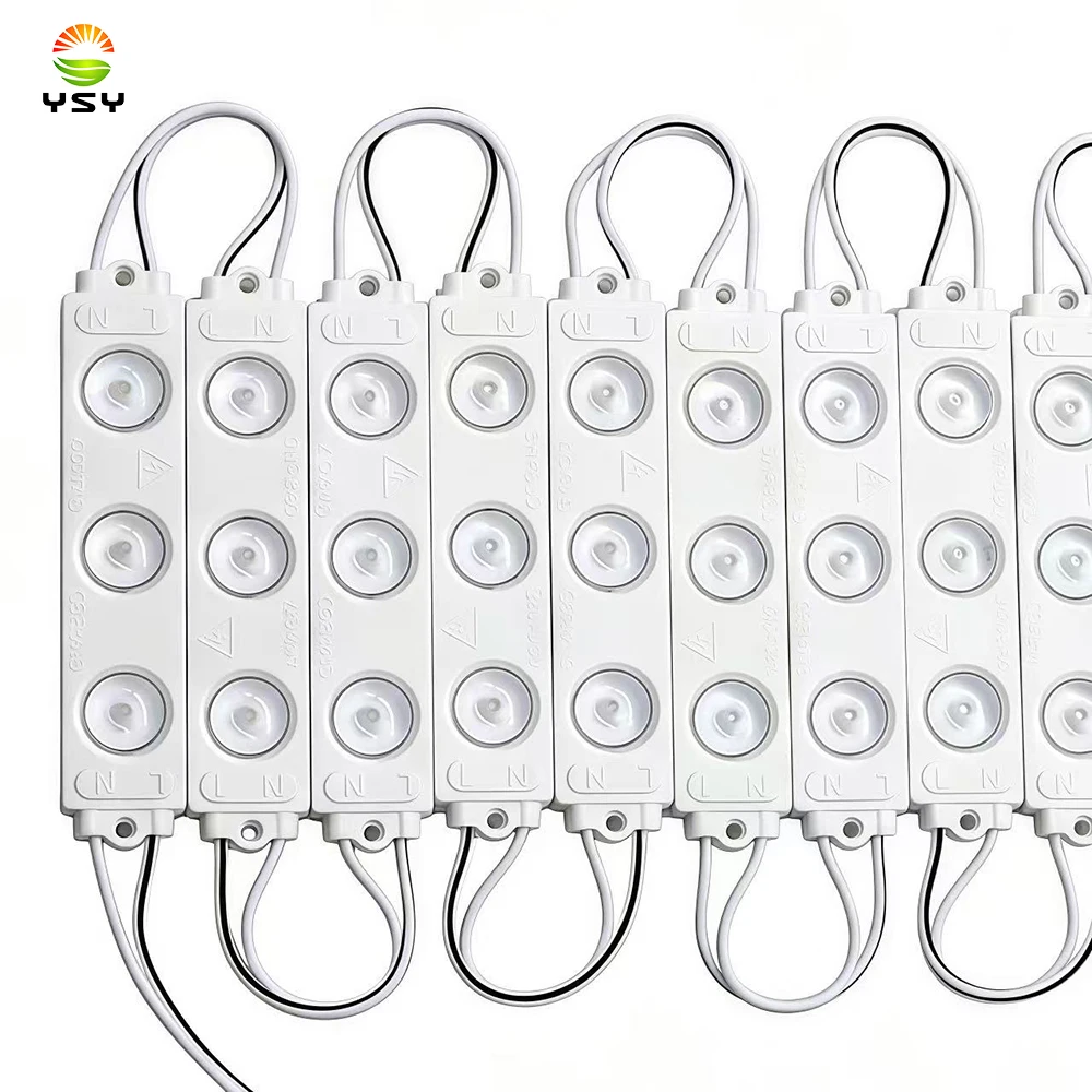100PCS 110V AC LED Module White Decorative Light for Letter Advertising Signs with Tape Adhesive Backside
