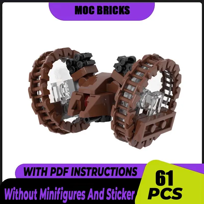 

Популярная Звездная Фильм Модель Moc Building Hailfire Droid Модель Кирпичи Технология Вооруженные Аксессуары Блоки Игрушки DIY Сборка Подарки