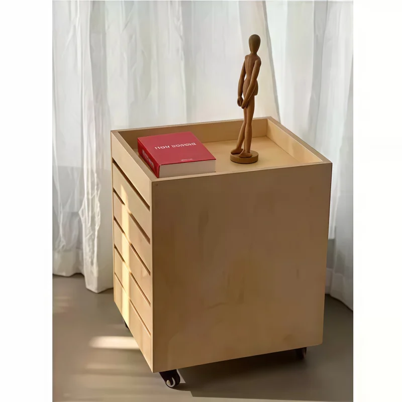 Birch ocean board multi-layer drawer chest of drawers simple modern living room wall chest of drawers storage