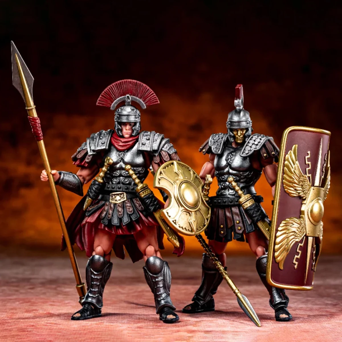 Joytoy conflito 1/18 figuras de ação militar república romana legionx estatueta centurião optio luz infantaria coleções modelo brinquedos