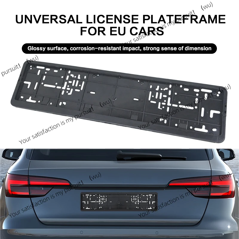 

Европейская рамка номерного знака, черная, открытая, автозапчасти, водонепроницаемый кронштейн с кронштейном номерного знака, 1 шт.