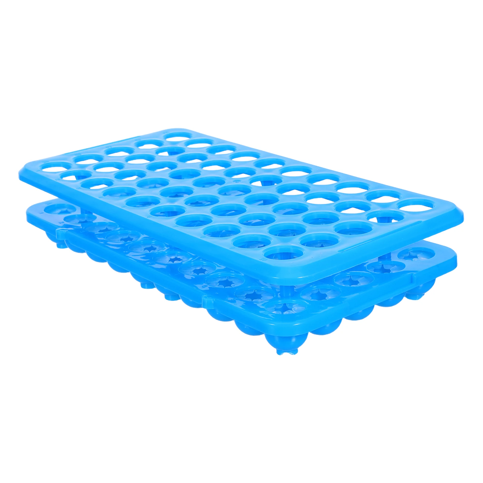 

50-Hole Plastic Multifunctional Test Tube Rack Antislip Pad Sample Bottle Holder Microcentrifuge Tube Organizer Lab Sample Stand