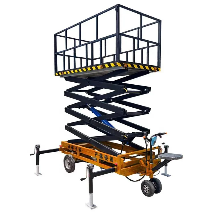 500Kg Hydraulic Lifting Platform Hydraulic Scissor Lift Platform Electric Scissor Lift Table with Dump Truck for Farm Buildings