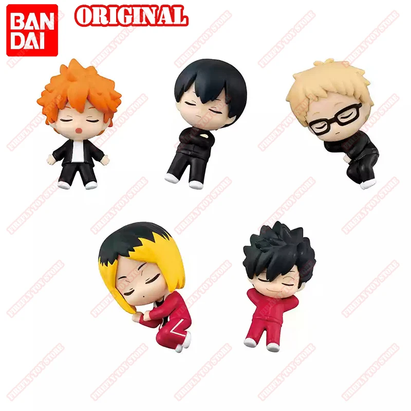 

BANDAI Original Haikyuu!! Animation Comics Peripheral Toys Gasha Sleep Team Hinata Kenma Anime Action Model Figures Collection