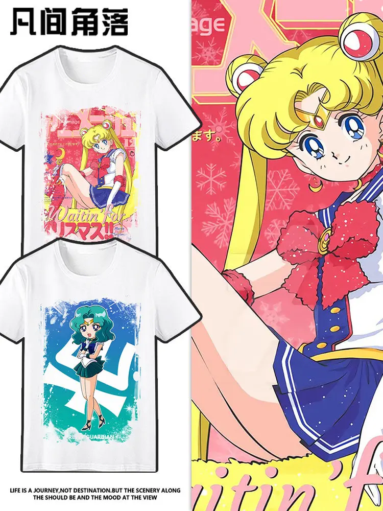 

Pretty Guardian Sailor Moon T-shirt - Children's Short-sleeved Water Ice Moon Clothing - Cartoon Accessories - Summer 2026