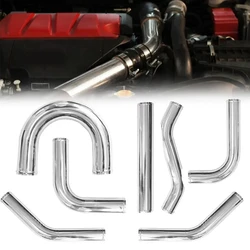 Tubo Universal de aluminio tipo L S, 76mm, 89mm, 3 pulgadas, 3,5 pulgadas, entrada de aire frío para coche de carreras Turbo de alto flujo 0/45/90/180 grados