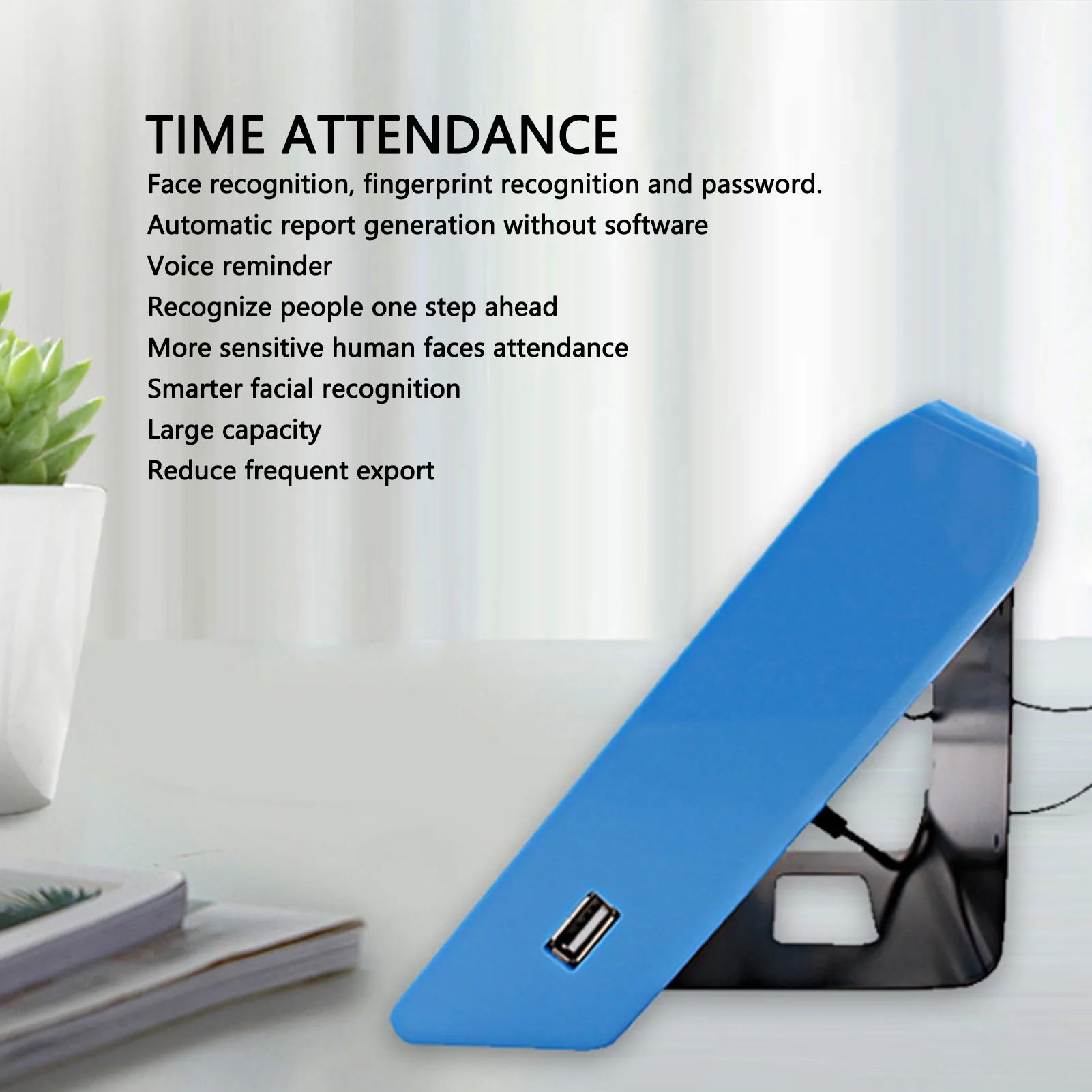 Employee Attendance Machine Fingerprint Face Recognition Password Time Attendance for Office