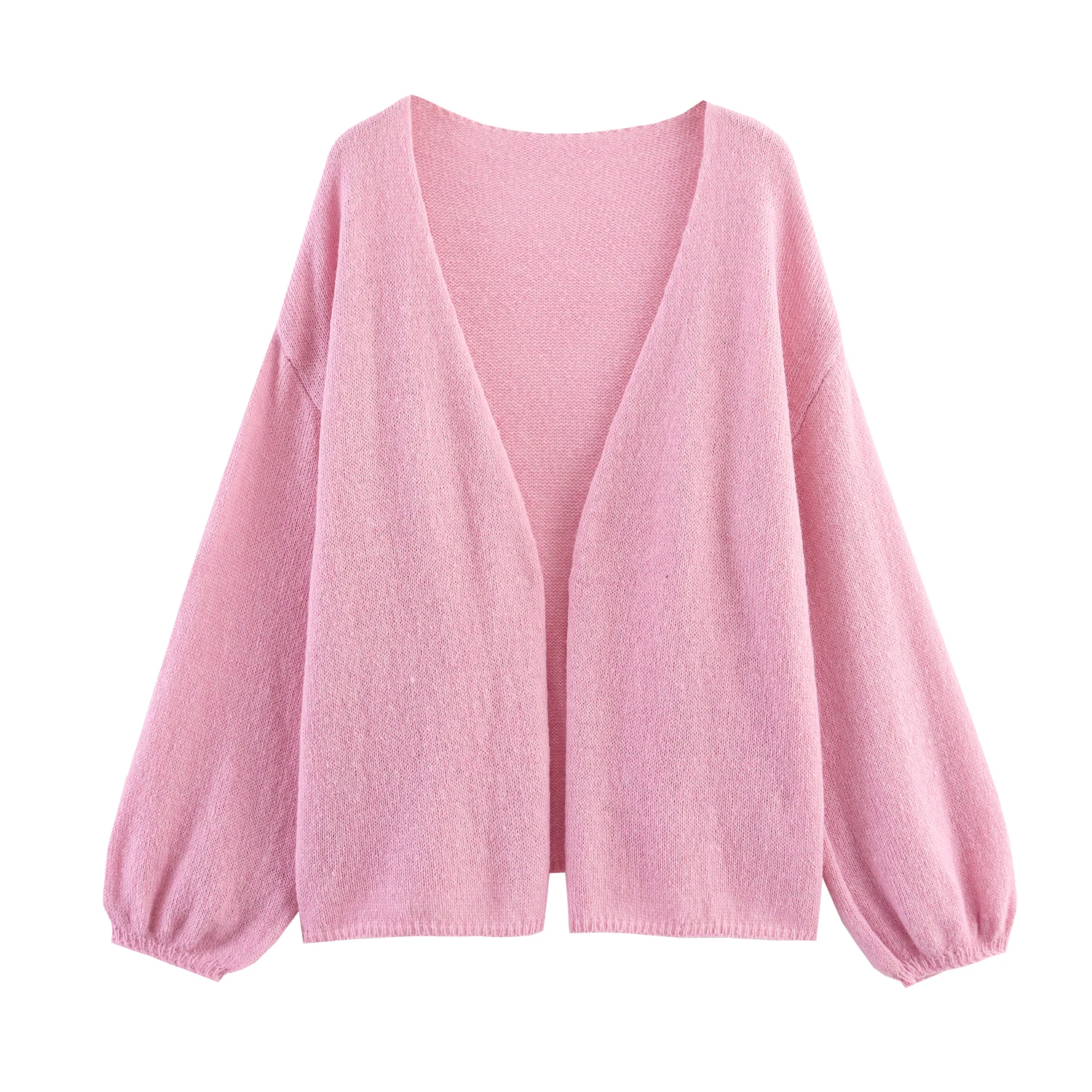 

Taop&Za Women's Clothing New Autumn Products Elegant Temperament Versatile Sweet Daily Long Sleeve V-neck Knitted Cardigan