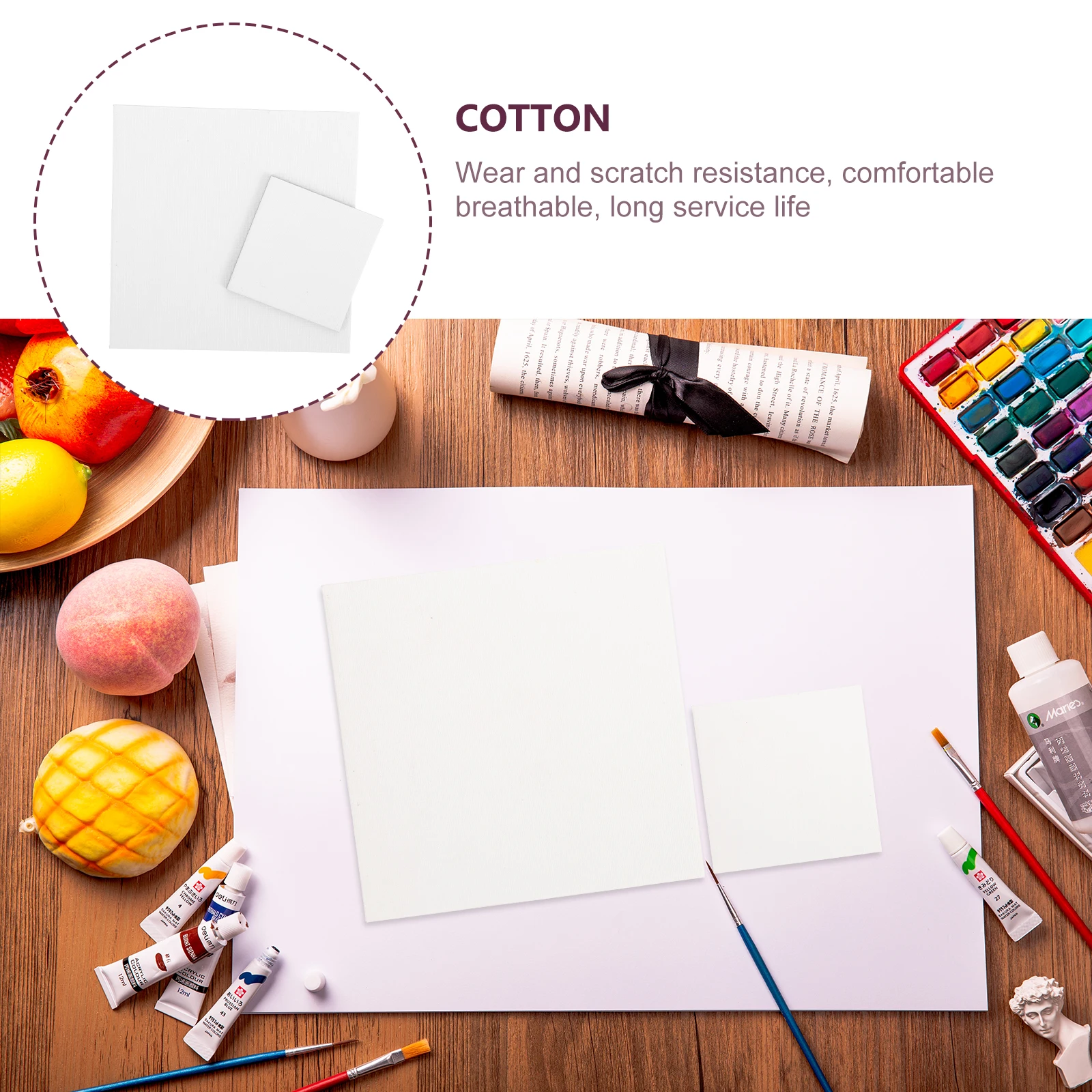 6 Pcs Oil Painting Board Set Blank Drawing Panel Convenient Canvas Kit Boards